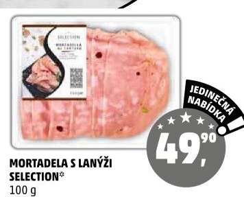 Salám Mortadella s lanýži Selection