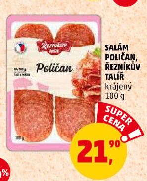 Salám Poličan Řezníkův talíř