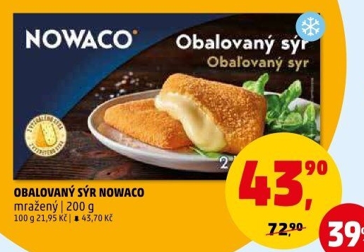 Sýr obalovaný mražený Nowaco