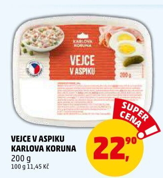 Vejce v aspiku Karlova Koruna