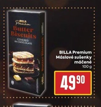 BILLA Premium Máslové sušenky máčené