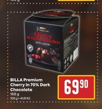 BILLA Premium Cherry in 70% Dark Chocolate