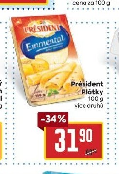 President Plátky 100 g