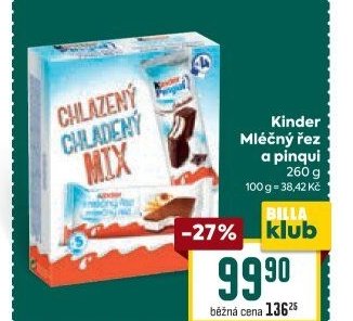 Kinder Mléčný řez a pinqui 260 g