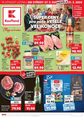 akční leták Kaufland 27.3.2024-31.3.2024