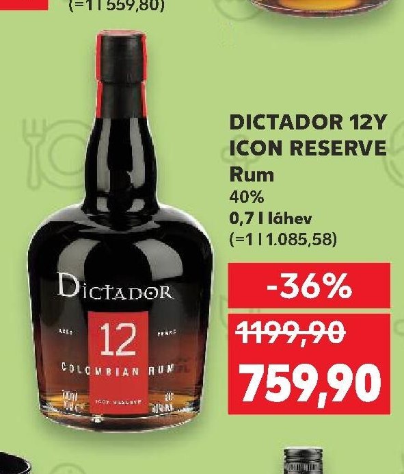 DICTADOR 12Y ICON RESERVE Rum