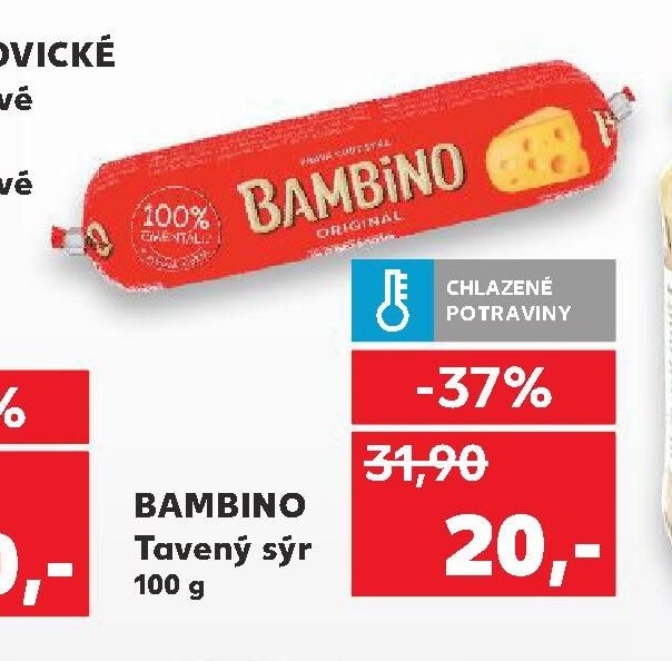 BAMBINO Tavený sýr