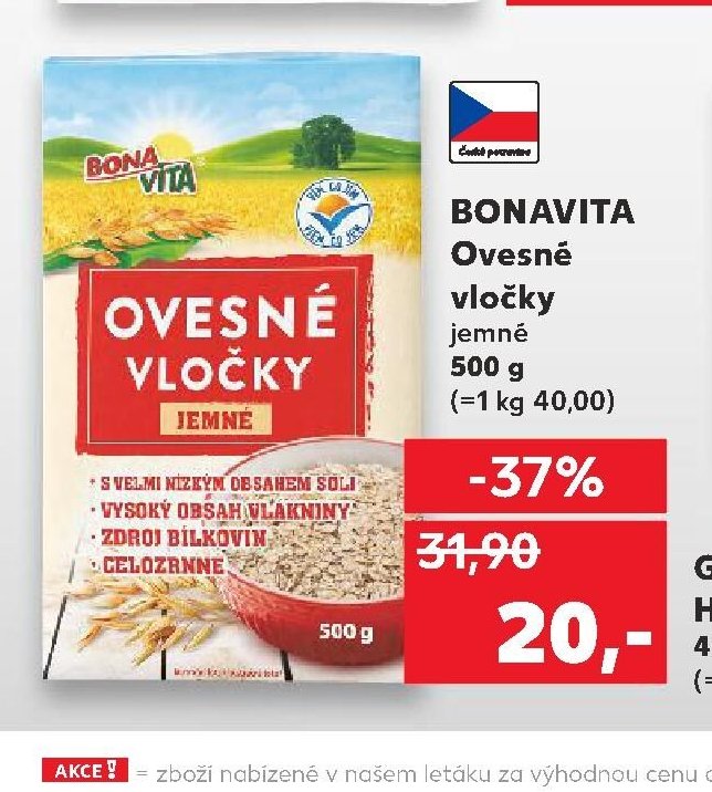 BONAVITA Ovesné vločky