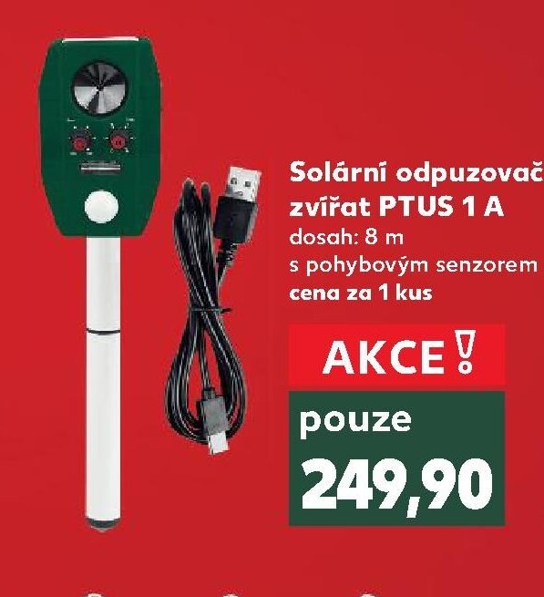 Solární odpuzovač zvířat PTUS 1 A