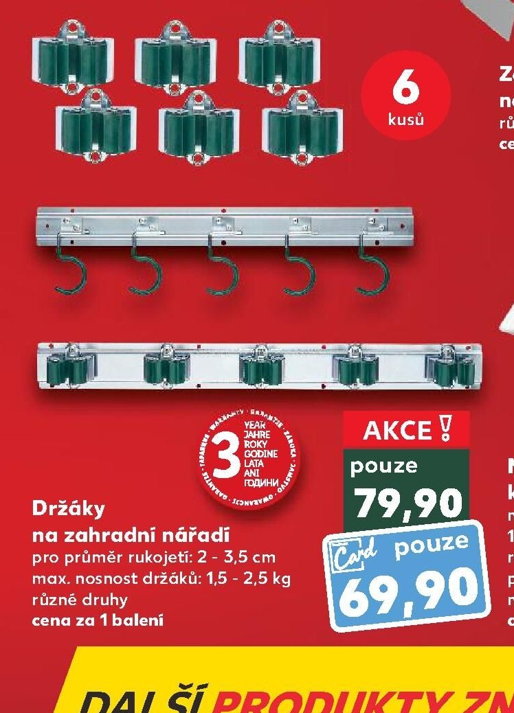 Držáky na zahradní nářadí