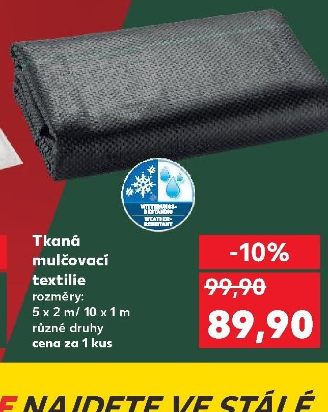 Tkaná mulčovací textilie