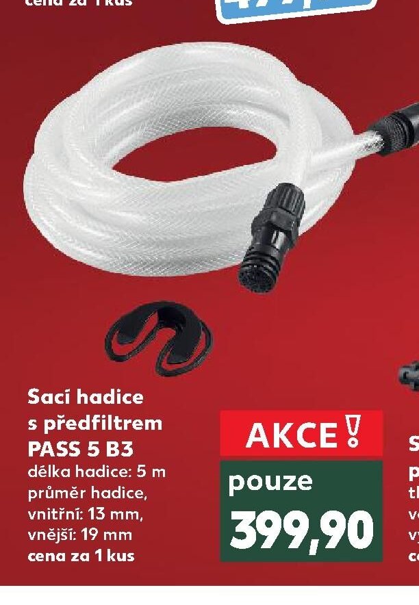 Sací hadice s předfiltrem PASS 5 B3