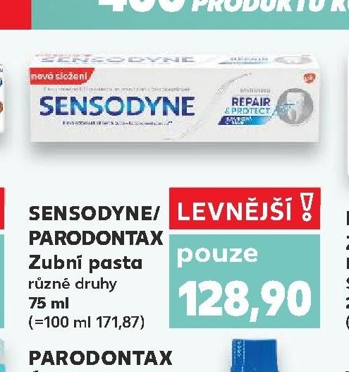 Sensodyne/Parodontax zubní pasta