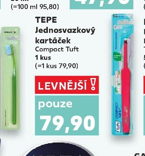 Tepe jednosvazkový kartáček
