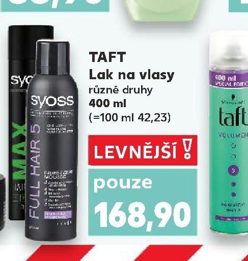 Taft lak na vlasy
