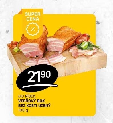 MU PÍSEK VEPŘOVÝ BOK BEZ KOSTI UZENÝ