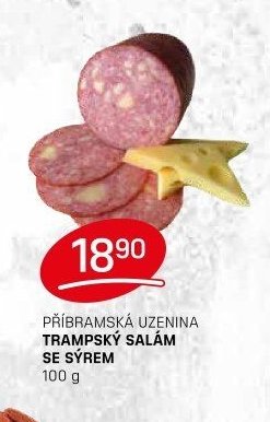 PŘÍBRAMSKÁ UZENINA TRAMPSKÝ SALÁM SE SÝREM