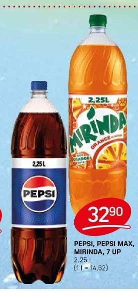 PEPSI, PEPSI MAX, MIRINDA, 7 UP