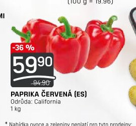 Paprika červená (ES)
