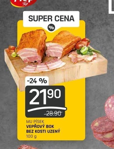 MU PÍSEK VEPŘOVÝ BOK BEZ KOSTI UZENÝ