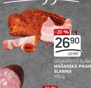 UZENÁŘSTVÍ SLÁMA MAĎARSKÁ PIKANTNÍ SLANINA