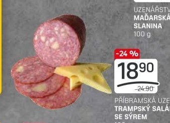 PŘIBRAMSKÁ UZENINA TRAMPSKÝ SALÁM SE SÝREM