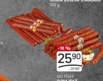 MU PÍSEK DUNAJSKÁ, HOŠTICKÁ KLOBÁSA