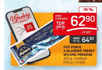 Filé porce z aljašské tresky Mylord Premium