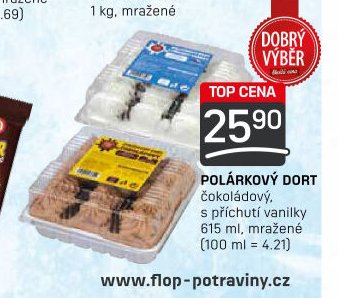 Polárkový dort čokoládový
