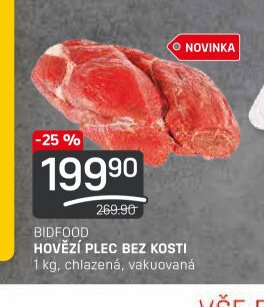 BIDFOOD HOVĚZÍ PLEC BEZ KOSTI