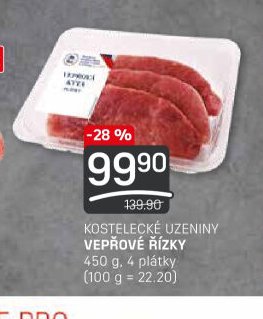 KOSTELECKÉ UZENINY VEPŘOVÉ ŘÍZKY