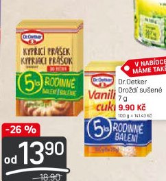 Dr. Oetker kypřicí prášek / vanilinový cukr