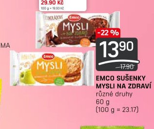 EMCO SUŠENKY MYSLI NA ZDRAVÍ