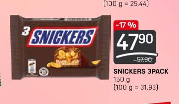 SNICKERS 3PACK