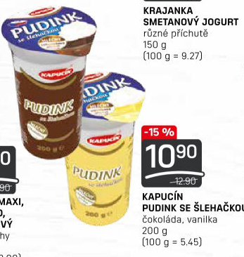 Dezert pudink Kapucín