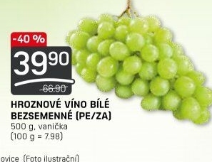 Hrozny bílé bezsemenné