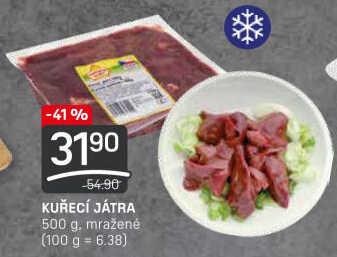 Játra kuřecí mražená Vodňanské kuře