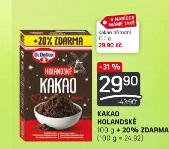 Kakao holandské Dr. Oetker