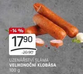 Klobása velikonoční Sláma