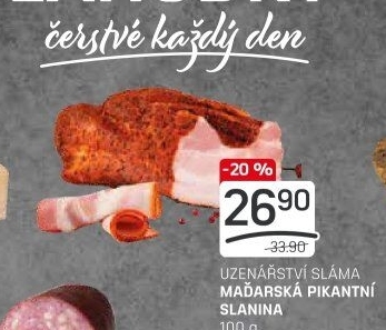 Maďarská slanina pikantní Sláma