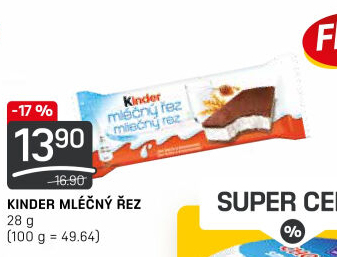 Řez mléčný Kinder