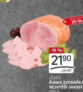 Šunka Zvonařka nejvyšší jakosti LE&