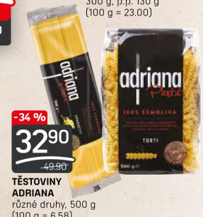 Těstoviny semolinové Adriana