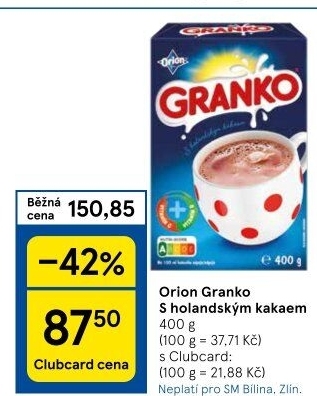 Instantní kakao Granko Orion