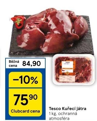 Kuřecí játra Tesco