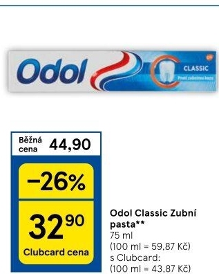 Pasta na zuby Classic Odol