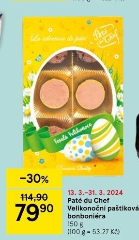 Paštika bonboniéra velikonoční Pâté du Chef