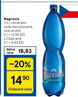 Přírodní voda Magnesia