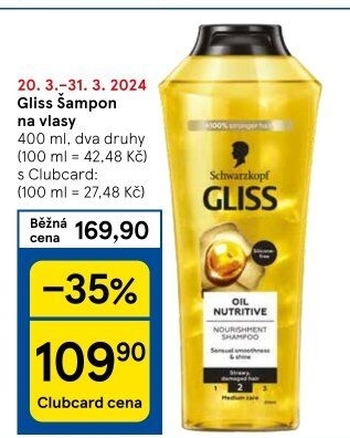 Šampon Gliss Kur Schwarzkopf