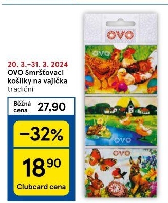 Smršťovací košilky na vajíčka OVO